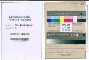 Entnazifizierung Stephan Paschen , geb. 01.05.1886 (Kaufm.Angestellter)
