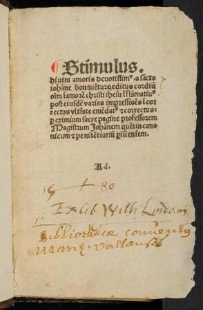 Stimulus amoris