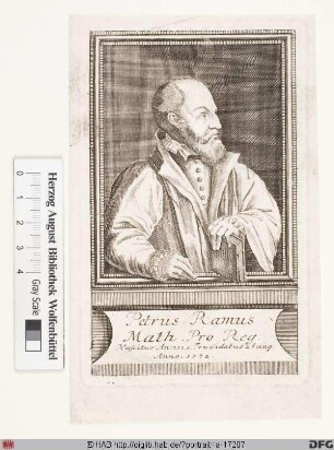 Bildnis Petrus Ramus (eig. Pierre de la Ramée)