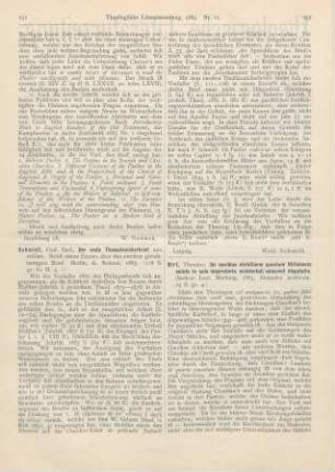 252-253 [Rezension] Birt, Theodor, De moribus christianis quantum Stilichonis aetate in aula imperatoria occidentali valuerint disputatio