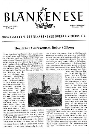 Herzlichen Glückwunsch, lieber Süllberg