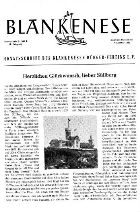 Herzlichen Glückwunsch, lieber Süllberg