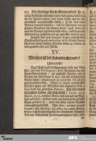 Frage XV.
