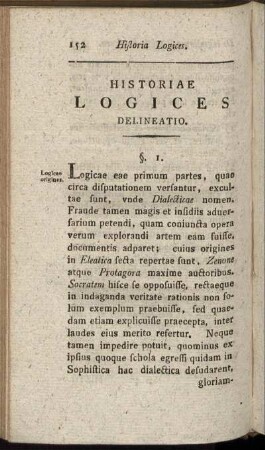 Historiae Logices Delineatio.