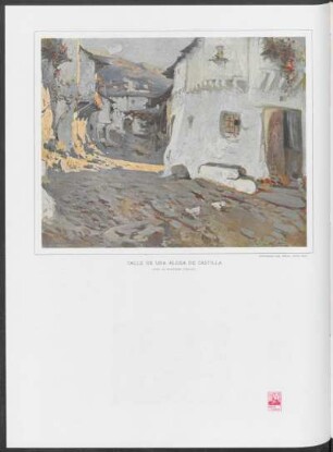 Calle de una aldea de Castilla : Óleo de Martínez Vázquez, propiedad del señor Justo Bou