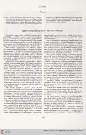 54: Sprawozdanie z sesji arturiańskiej