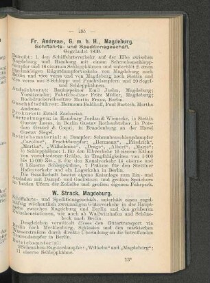 W. Strack, Magdeburg.