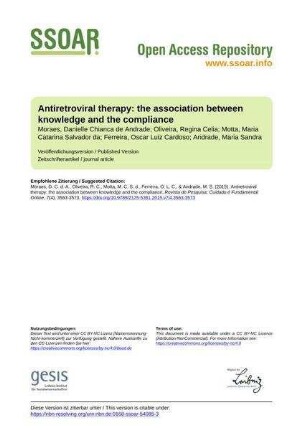Antiretroviral therapy: the association between knowledge and the compliance