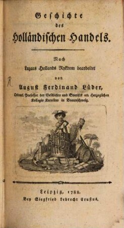 Geschichte des Holländischen Handels