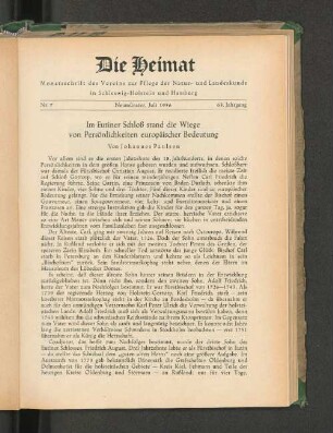 Nr. 7 Neumünster, Juli 1956 63. Jahrgang