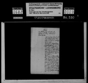 Schuldenausscheidung bei der Landschaftskasse zu Obermarchtal und Frankenhofen