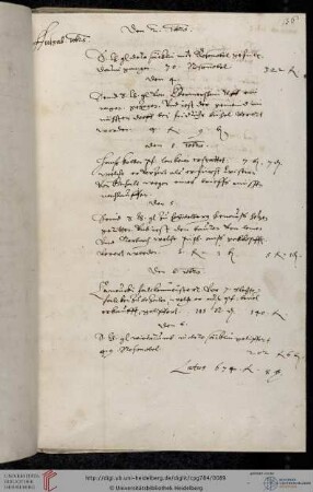 Ausgaben Dezember 1599