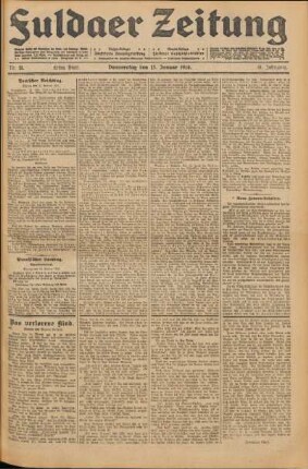 Ausgabe vom Donnerstag, den 15. Januar 1914.