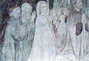 Thronende Muttergottes mit Heiligen und Stiftern
