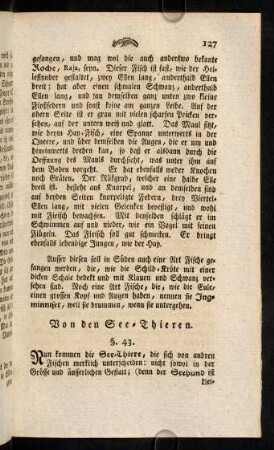 127-148, Von den See-Thieren.