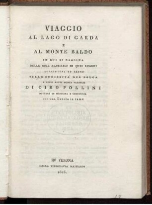 Viaggio al lago di Garda e al monte Baldo