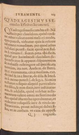 Quadragesimus Secundus Effectus Iuramenti.