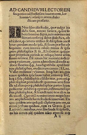 Dialectica Iohannis Caesarij in X. tractatus digesta, omnia fere eius artis praecepta tam breuiter quàm luculenter complectens : Item appendix, in qua ex Alcinoo philosopho platonico declaratur, quid sit philosophia, et quid philosophus, Item Marsilio Ficino quot sint apud philosophos disserendi genera