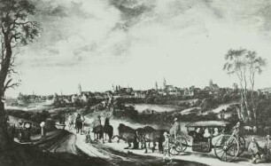 Kutsche, vierspännig, Ankunft der holländischen Gesandten, Gemälde von Terborch