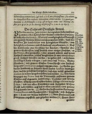 Der Sechs und Dreyssigste Articul