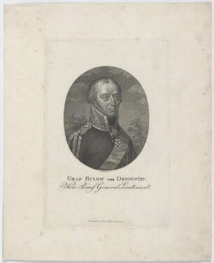 Bildnis des Friedrich Wilhelm Bülow von Dennewitz