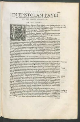 In Epistolam Pauli Ad Thessalonicenses Priorem, Annotationes Des. Erasmi Roterodami.
