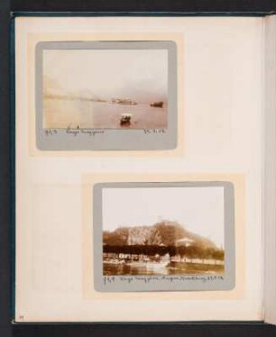 Fotoalbum einer Italienreise von Vendig bis Neapel : Albumseite 46 mit zwei Fotografien vom Lago Maggiore