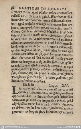 De lacte. Caput XV.