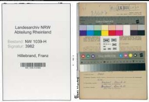 Entnazifizierung Franz Hillebrand , geb. 13.02.1908 (Angestellter)