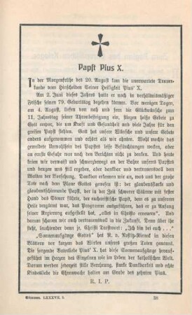 573 Nekrolog Papst Pius X.