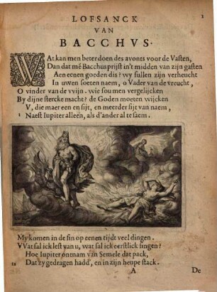Hymnus oft Lof-sanck van Bacchus : waerin 'tgebruyck ende misbruyck vande wijn beschreven wort