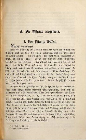 Schöpfungsspiegel oder die Natur im Lichte des Wortes, 4. Die Pflanzenwelt in Natur, Geist und Leben ; 1
