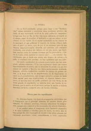 Tierra para los republicanos