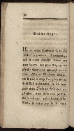 Sechste Regel.