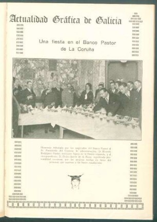 Actualidad Gráfica de Galicia : [Fotografía de] Una fiesta en el Banco Pastor de La Coruña