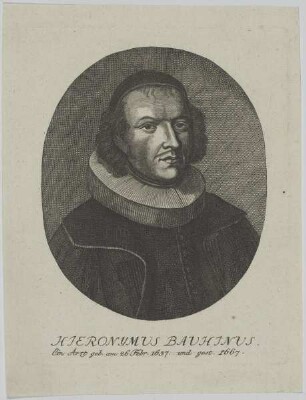 Bildnis des Hieronymus Bauhinus