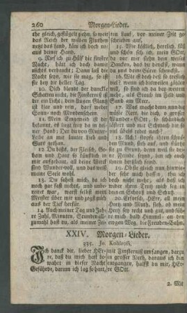 XXIV. Morgen-Lieder