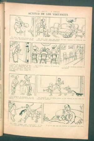Actitud de los visitantes - [Cómic] : Vida social ... y anexos