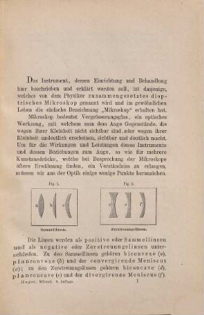 Das Mikroskop und seine Anwendung : ein Leitfaden bei mikroskopischen Untersuchungen für Apotheker, Aerzte, Medicinalbeamte, Kaufleute, Techniker, Schullehrer, Fleischbeschauer etc.