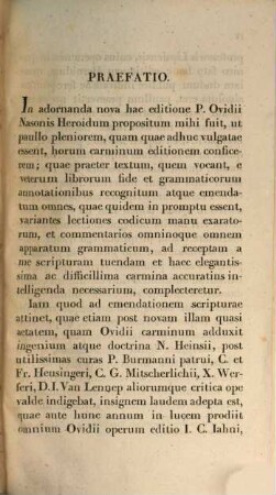 Heroides et A. Sabini Epistolae : Insunt variae Lectiones XII codicum separatim excusae. 1