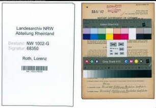 Entnazifizierung Lorenz Roth, geb. 07.10.1907 (Schlosser)
