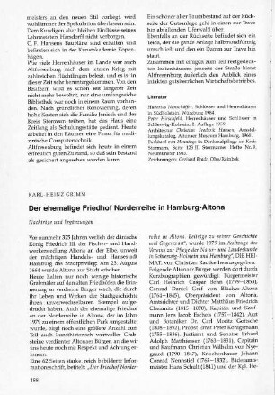 Der ehemalige Friedhof Norderreihe in Hamburg-Altona