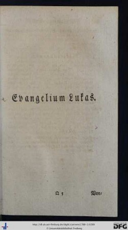 Evangelium Lukas.