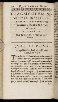 Fragmentum Similiter Incerti Authoris Distinctionum in librum Digestorum octavum.