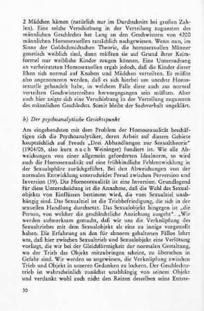 b) Der psychoanalytische Gesichtspunkt