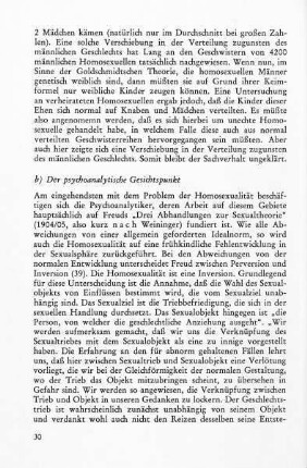 b) Der psychoanalytische Gesichtspunkt