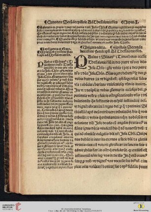 Canones Secũde epistole Ad Thessalonicēses