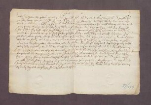 Erblehenbrief des Markgrafen Wilhelm von Baden-Baden für Georg Bender über die Badstube zu Malsch