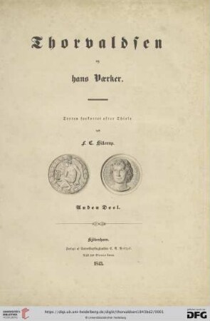 anden deel: Thorvaldsen og hans Vaerker