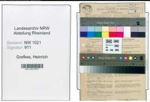 Entnazifizierung Heinrich Grefkes , geb. 07.10.1901 (Postbeamter)